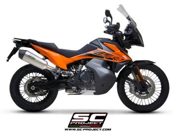 SC-Project X-Plorer II Titanium Slip-On Einddemper Euro5 Gekeurd KTM 890 ADVENTURE / A2 2021 - 2024