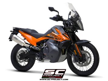 SC-Project X-Plorer II Titanium Slip-On Einddemper Euro5 Gekeurd KTM 890 ADVENTURE / A2 2021 - 2024