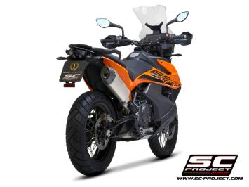 SC-Project X-Plorer II Titanium Slip-On Einddemper Euro5 Gekeurd KTM 890 ADVENTURE / A2 2021 - 2024