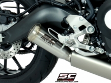 SC Project 70s Conical RVS Volledig 3-1 Uitlaatsysteem met Euro4 Keuring Yamaha XSR900 2016 - 2020