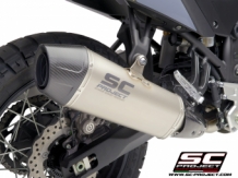 SC-Project X-Plorer II Titanium Slip-on Einddemper met Euro4 Keuring Yamaha Tenere 700 2019 > 2020