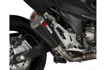 Scorpion Exhaust Serket Taper Carbon Slip-on Einddemper zonder E-keur Kawasaki Z800E 2013 - 2016
