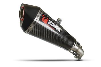 Scorpion Exhaust Serket Taper Carbon Slip-on Einddemper zonder E-keur Kawasaki Ninja ZX-6R 2013 - 2018