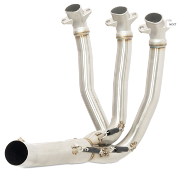 Black Widow Exhaust Volledig uitlaatsysteem met 200mm Carbon Blue Tip Einddemper zonder E-keur Triumph Daytona 660 2024 - 2026