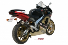 Storm By Mivv GP RVS Black Slip-On Einddemper Met E-keur APRILIA RSV 1000 1998 - 2003