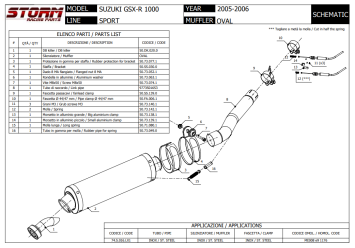 Storm By Mivv Oval RVS Slip-On Einddemper Met E-keur SUZUKI GSX-R1000 2005 - 2006