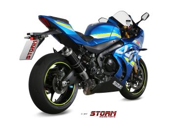 Storm By Mivv GP RVS Black Slip-On Einddemper Met E-keur SUZUKI GSX-R 1000 2017 - 2020