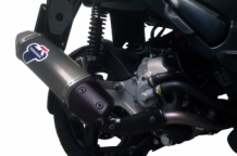 Termignoni Relevance RVS Poppy Carbonlook Einddemper zonder E-keur Piaggio MP300 / LT 2008 > 2016