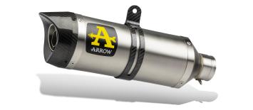 Arrow Thunder Aluminium Einddemper incl. RVS Voorbochten met Katalysator Low Mount Yamaha Tracer 700 2016 - 2020
