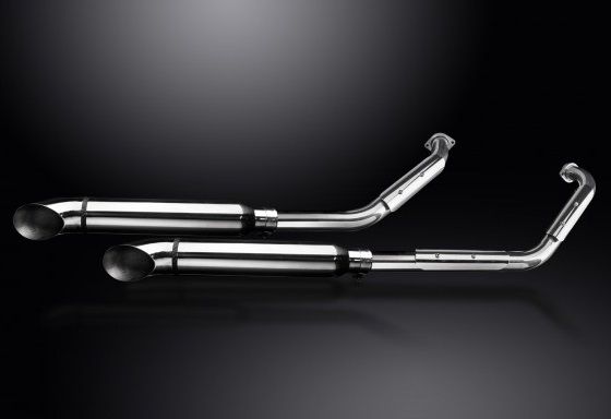 Delkevic uitlaat Suzuki VL800 Intruder 2001-2016 410mm Turn Out