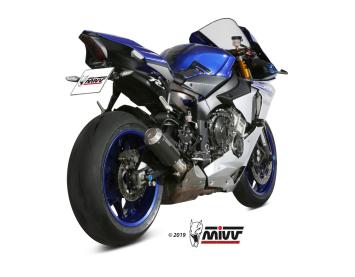 Mivv MK3 Carbon Einddemper met E-keur Yamaha YZF 1000 R1 2015 > 2022