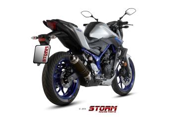 Storm By Mivv GP RVS Slip-on Met E-keur YAMAHA MT 03 2016 - 2024